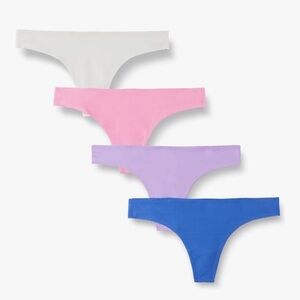 NWT AMAZON ESSENTIALS Women's Seamless Thong 4 Pack